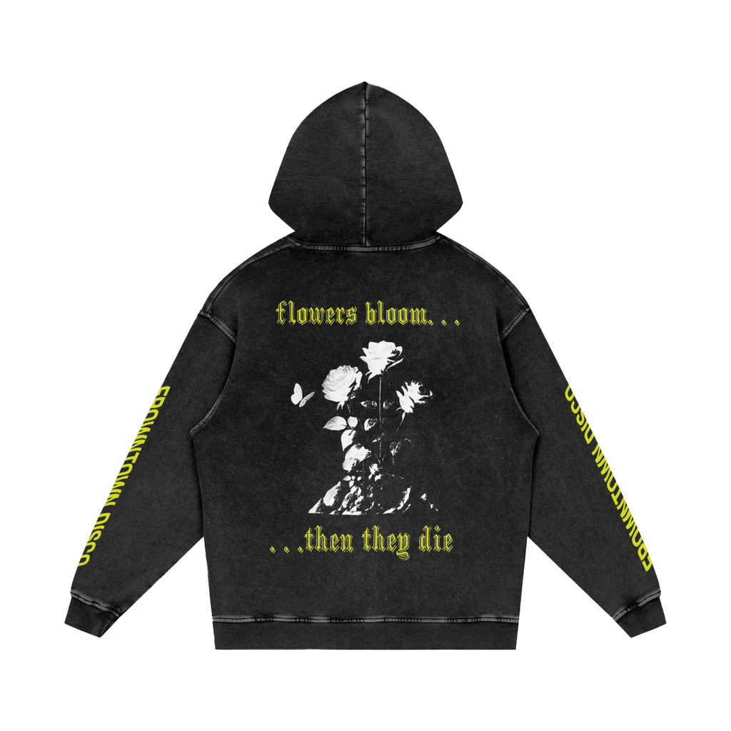 Snow Washed Loose Cotton Hoodie