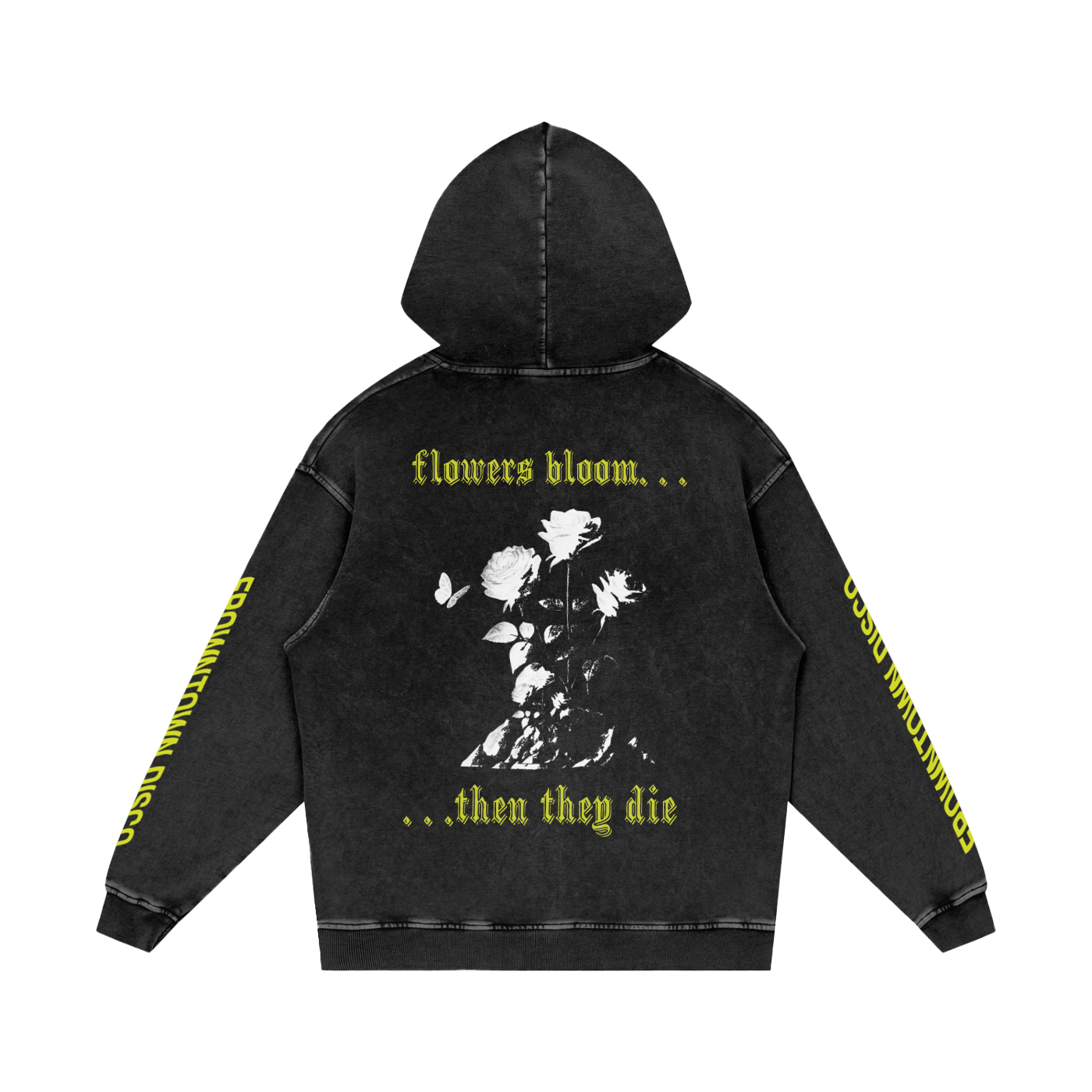 Snow Washed Loose Cotton Hoodie